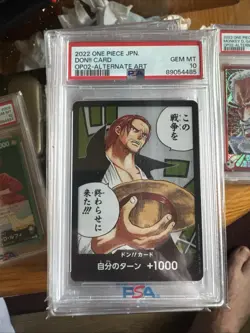 2022 ONE PIECE JAPANESE PARAMOUNT WAR DON!! CARD ALTERNATE ART PSA 10 - Image 3