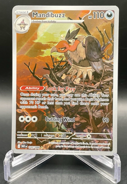 Mandibuzz 145/086 White Flare Illustration Rare Holo Full Art Pokemon Card NM/M - Image 1