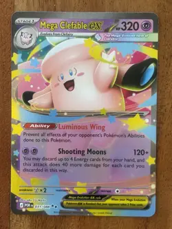 Pokemon TCG Mega Clefable Ex 031/088 Perfect Order Double Rare NM Card - Image 1