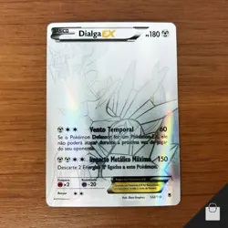 Dialga EX 122/119 XY Phantom Forces 2014 Pokemon Rare Brazilian Card MP+ LP- - Image 1