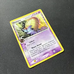 Pokemon Card EX Holon Phantoms Reverse Holo Omanyte 74/110 Stamped - Image 4