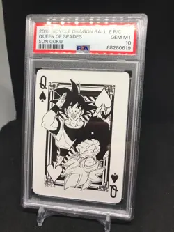 PSA10 SonGoku Bicycle Dragon Ball Z Playing Cards - Image 1