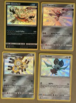 Kartana Noibat Guzzlord Magneton Holo Shiny Vault Bundle Lot Of 4 Cards - Image 2