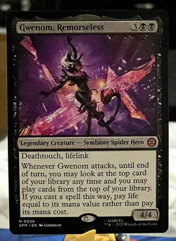 Gwenom, Remorseless Marvel's Spider-Man Collectible Card, NM Regular Card - Image 1