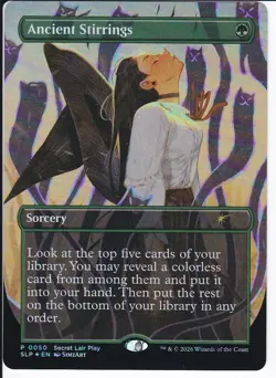 MTG Ancient Stirings RCQ Promo #0050 illustrated by SimzArt! - MINT 300dbi SCAN - Image 1