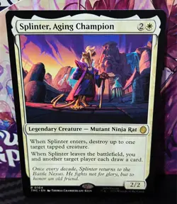 magic the gathering - Splinter, Aging Champion - Legendary Creature - Mutant - Image 1