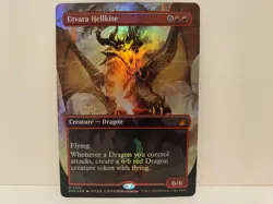 1x NM Foil Utvara Hellkite ~ Anime Borderless - English Ravnica Remastered MTG - Image 1