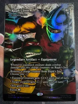 Raph's Jitte - Umezawa's Jitte Borderless Foil - MTG TMNT - Image 1