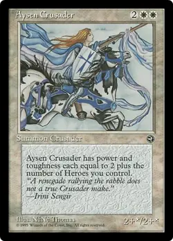 AYSEN CRUSADER mtg NM Homelands 1 Rare - Image 1