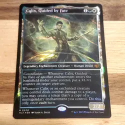 1x Calix, Guided by Fate, Halo Foil, March Aftermath, Magic MTG NM / LP 001 - Image 1