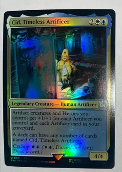 Cid, Timeless Artificer (0411) Holo U FINAL FANTASY 411 LP MTG - Image 1