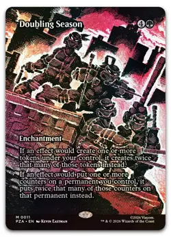 Doubling Season (Borderless) #11 (Foil) (NM) PZA Magic MTG - Image 1