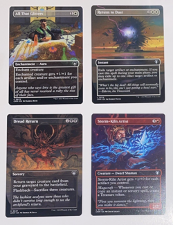 MTG Commander Masters Borderless Lot of 4 NO FOIL - Image 1