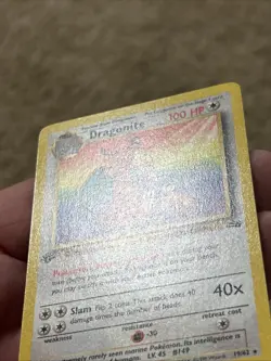 Dragonite 19/62 1st Edition Fossil (Never Played) Near Mint - Image 2