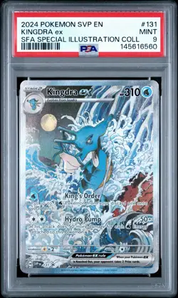 2024 Pokemon Kingdra EX 131 Promo Shrouded Fable PSA 9 Full Art Rare EN - Image 1