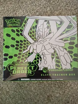 Pokemon TCG Pokemon Center Exclusive Mega Evolution Perfect Order ETB. - Image 1