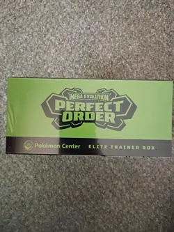 Pokemon TCG Pokemon Center Exclusive Mega Evolution Perfect Order ETB. - Image 3