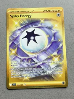 Pokemon Spiky Energy 190/159 Journey Together Gold Hyper Rare Holo NM - Image 1
