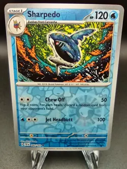 SHARPEDO 043/162 - Temporal Forces Reverse Holo - Pokemon TCG - NM - Image 1