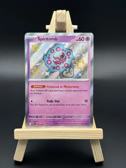 Pokemon TCG Spiritomb Scarlet & Violet: Paldean Fates 158/091 Shiny Rare - Image 1