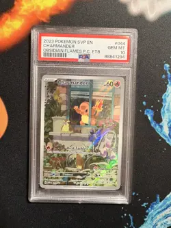 2023 POKEMON SVP EN-SV BLACK STAR PROMO #044 CHARMANDER PSA 10 gem mint - Image 1