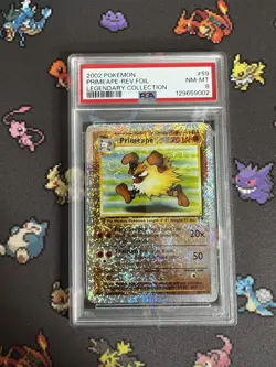 Primeape 59/110 Legendary Collection Reverse Holo PSA 8 Pokemon TCG - Image 1
