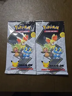 2 Pokemon First 1st Trainer Pack “Train On” Includes 2 Booster Packs Each 820650809637 - Image 1