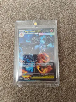 Pokemon Mega Charizard X EX 125/094 2 Gold Stars Full Holo - Image 1