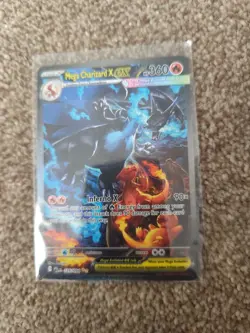 Pokemon Mega Charizard X EX 125/094 2 Gold Stars Full Holo - Image 4