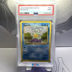 Pokemon Squirtle 001/034 PSA 9 Mint Classic Collection CLB Holo 2023 - Image 1