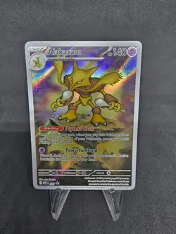 Pokemon TCG Alakazam MEP 009 Mega Evolution Black Star Promo - Image 1