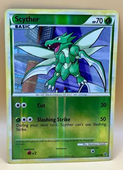 Scyther 65/90 – Undaunted (Reverse Holo) - LP+ - 2010 Pokemon TCG - Image 1