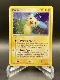 Minun 6/12 EX Trainer Kit 2: Plusle & Minun (2006) Cosmos Holo Pokemon TCG - Image 1