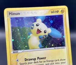 Minun 6/12 EX Trainer Kit 2: Plusle & Minun (2006) Cosmos Holo Pokemon TCG - Image 3