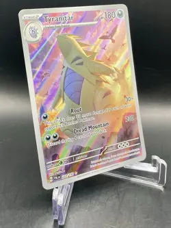 Tyranitar 222/193 Paldea Evolved Illustration Rare Full Art Holo Pokemon NM/M - Image 3