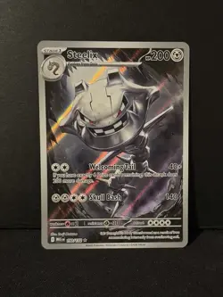 Steelix 150/132 Illustration Rare Mega Evolution Pokemon NM - Image 1