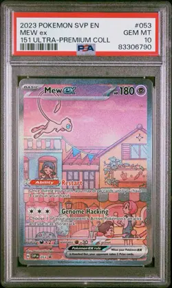 PSA 10 Gem Mint 2023 Pokemon SVP-EN Mew ex #053 151 Ultra-Premium Collection - Image 1
