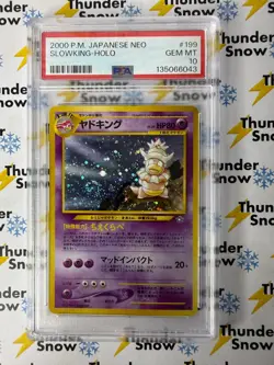 Slowking Holo #199 Neo 2000 Pokemon Japanese PSA 10 *new cert + SWIRL - Image 1