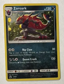 2017 Pokemon TCG Zoroark SM89 Holo PROMO Cosmos Holo Sun & Moon Ungraded - Image 1