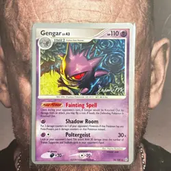 Pokemon Gengar 18/100 Stormfront World Championships 2009 Jason Martinez Signed - Image 1