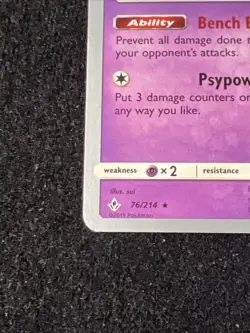 Pokemon TCG Mew 76/214 Sm-Unbroken Bonds World Championships 2019 Holo Rare - Image 4