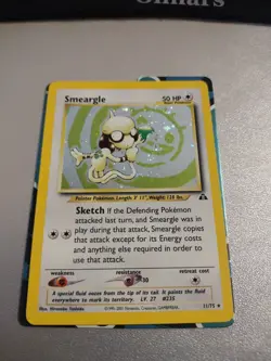 Pokemon Neo Discovery Smeargle TCG 11/75 Holo Unlimited Rare (Swirl) - Image 1