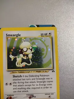 Pokemon Neo Discovery Smeargle TCG 11/75 Holo Unlimited Rare (Swirl) - Image 2