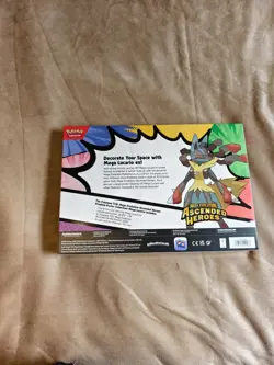 Pokemon Ascended Heroes Premium Poster Collection Mega Lucario EX SEALED - Image 4