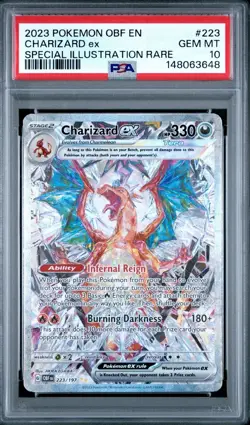 Pokemon Obsidian Flames - Charizard ex 223/197 PSA 10 Special Illustration Rare - Image 1