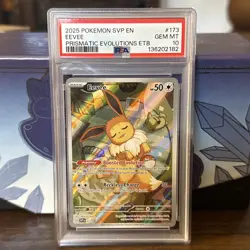 2025 POKEMON SVP EN-SV BLACK STAR PROMO #173 EEVEE PSA 10 - Image 1