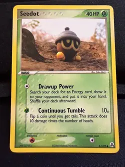 Pokemon Ex Legend Maker Seedot Common (61/92) NM - Image 1