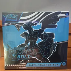 Pokemon Scarlet & Violet Black Bolt Elite Trainer Box Black Bolt Zekrom 2025 - Image 1