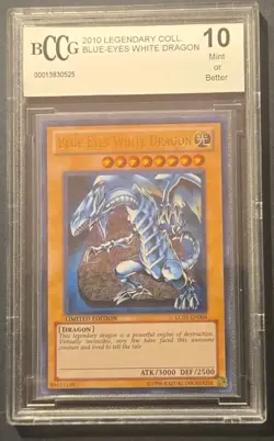2010 Yu-Gi-Oh! Legendary Collection Blue-Eyes White Dragon #LC01-EN004 BCCG 10 - Image 1