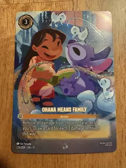 Winterspell Disney Lorcana Enchanted Ohana Means Family 224/204 LILO & Stitch - Image 2